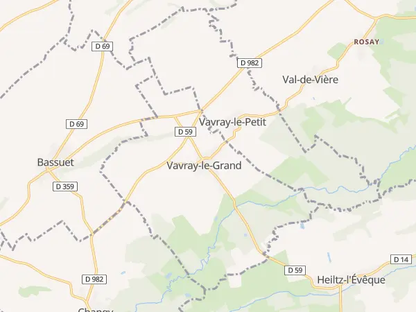 Plan de Vavray-le-Grand