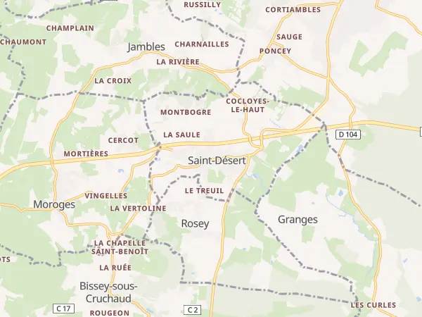 Plan de Saint-Désert