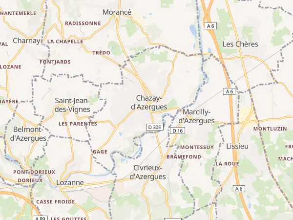 Plan de Chazay-d’Azergues