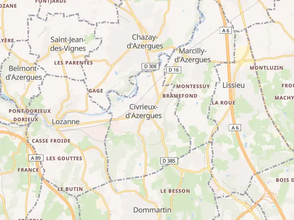 Plan de Civrieux-d’Azergues