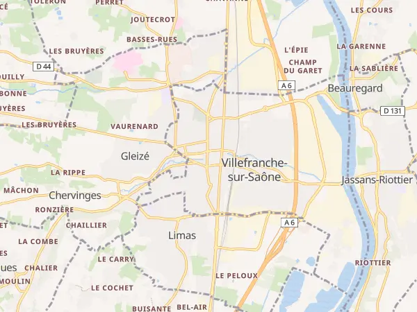 Plan de Villefranche-sur-Saône