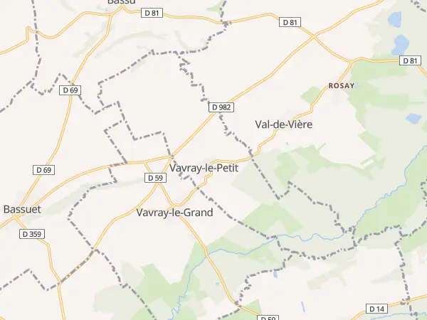 Plan de Vavray-le-Petit