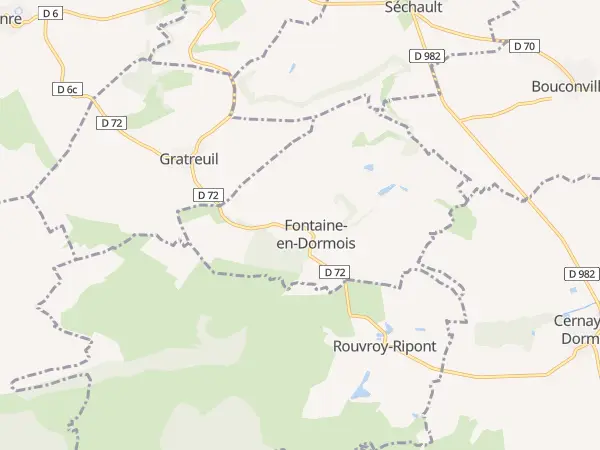 Plan de Fontaine-en-Dormois