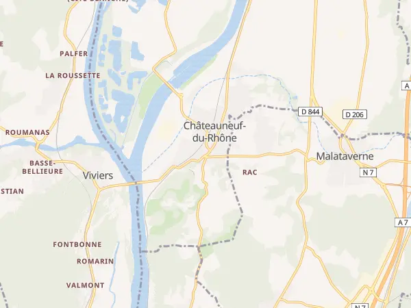 Plan de Châteauneuf-du-Rhône