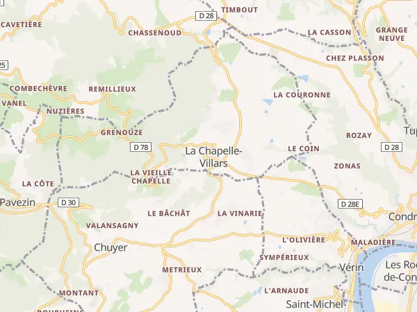Plan de La Chapelle-Villars