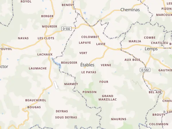 Plan de Étables