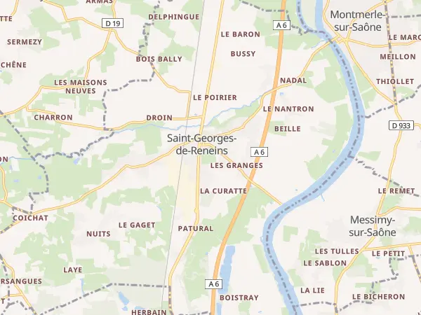 Plan de Saint-Georges-de-Reneins