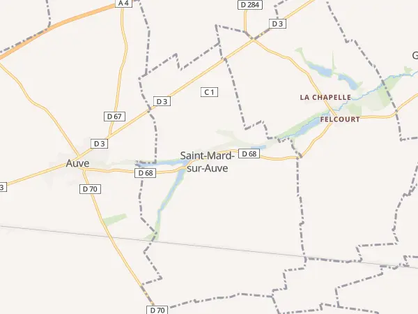 Plan de Saint-Mard-sur-Auve