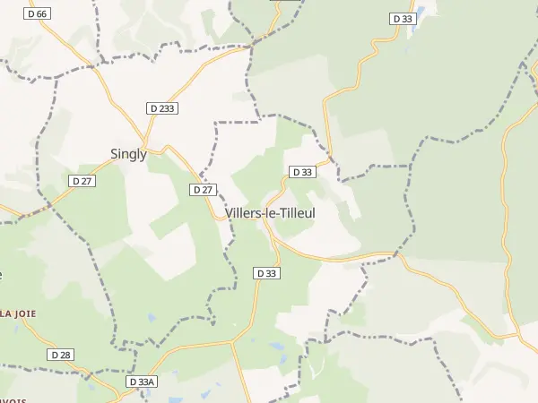 Plan de Villers-le-Tilleul