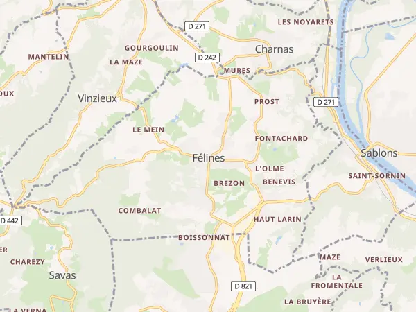 Plan de Félines