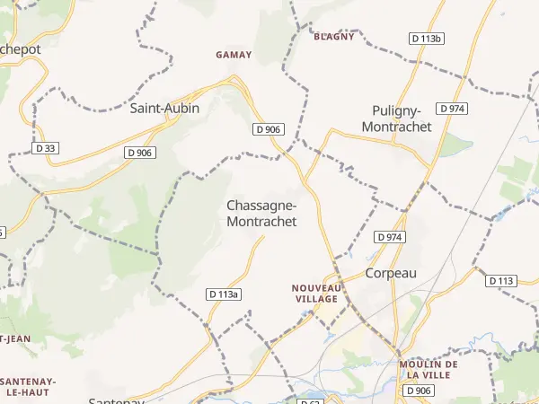 Plan de Chassagne-Montrachet