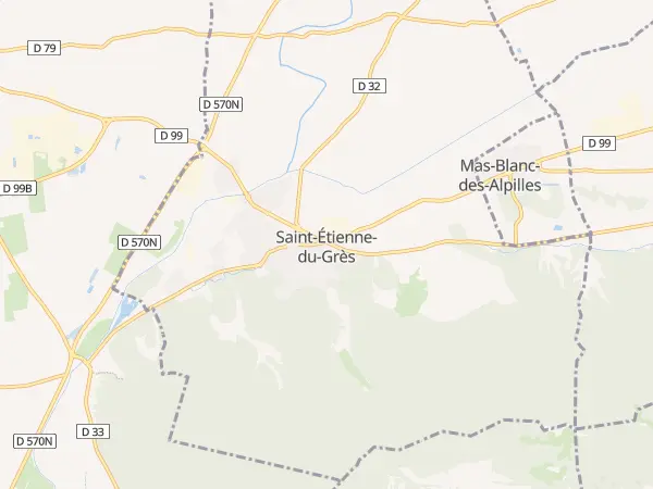 Plan de Saint-Étienne-du-Grès