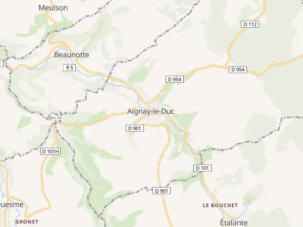 Plan de Aignay-le-Duc
