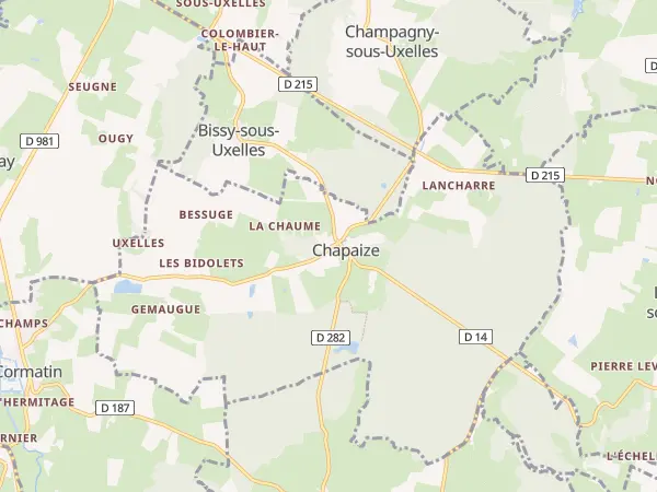 Plan de Chapaize
