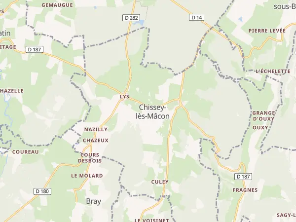 Plan de Chissey-lès-Mâcon