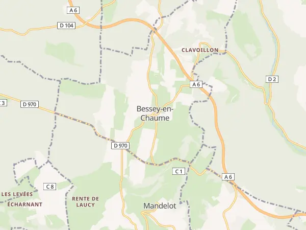 Plan de Bessey-en-Chaume