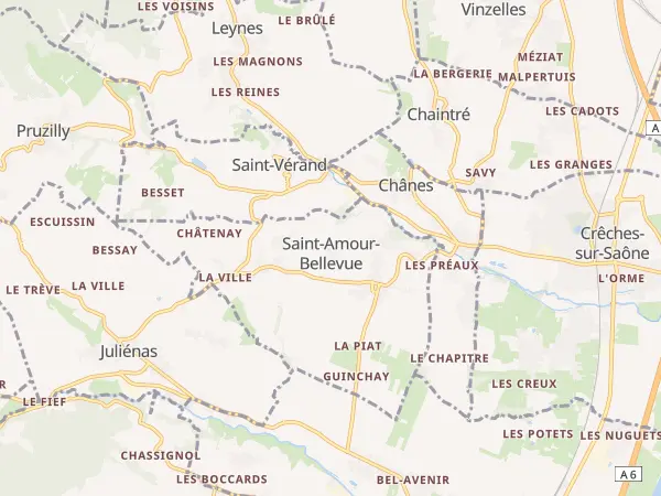 Plan de Saint-Amour-Bellevue
