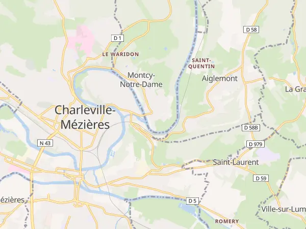Plan de Montcy-Notre-Dame