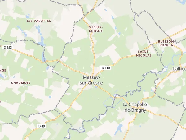 Plan de Messey-sur-Grosne