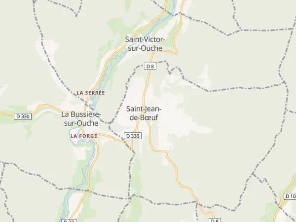 Plan de Saint-Jean-de-Bœuf