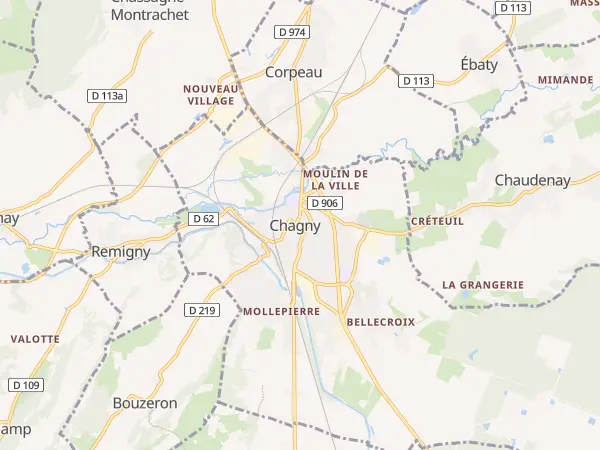 Plan de Chagny
