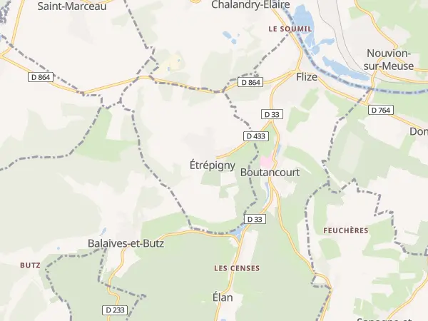 Plan de Étrépigny