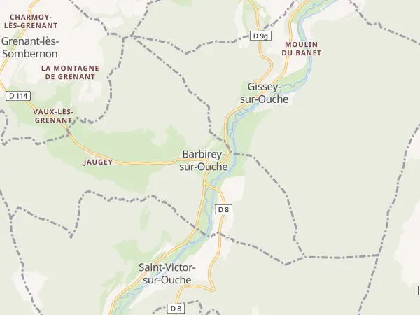 Plan de Barbirey-sur-Ouche