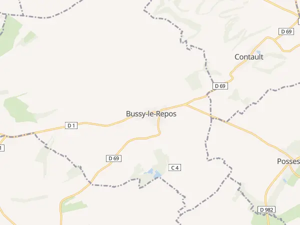 Plan de Bussy-le-Repos