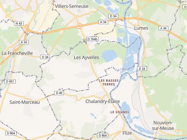 Plan des Ayvelles