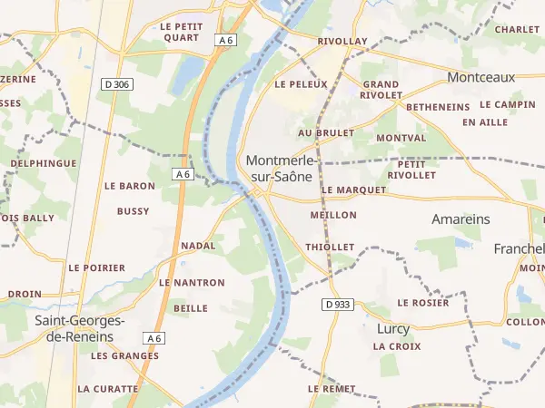 Plan de Montmerle-sur-Saône