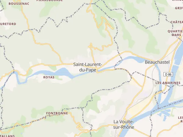 Plan de Saint-Laurent-du-Pape