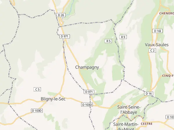 Plan de Champagny