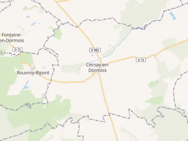 Plan de Cernay-en-Dormois