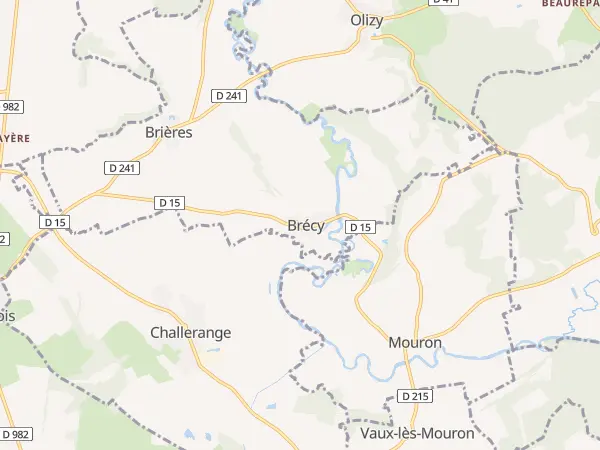 Plan de Brécy-Brières