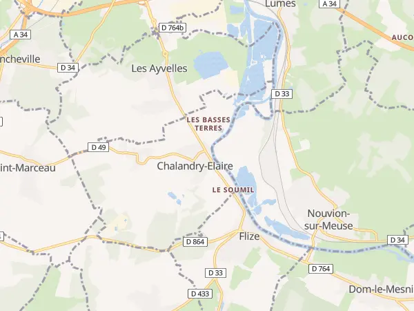 Plan de Chalandry-Elaire