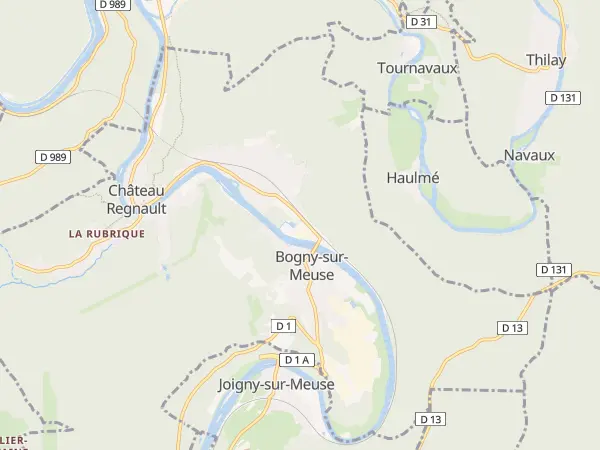 Plan de Bogny-sur-Meuse