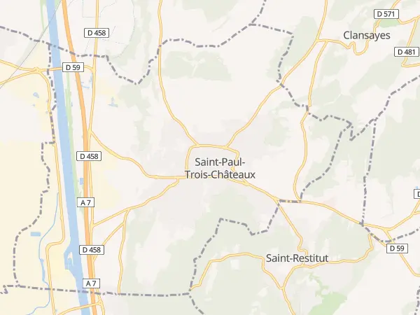 Plan de Saint-Paul-Trois-Châteaux