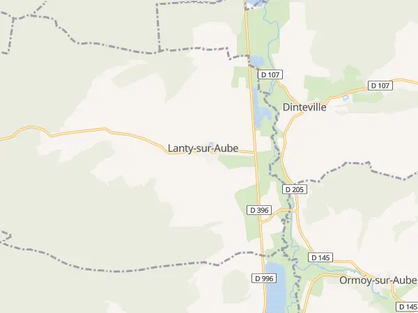 Plan de Lanty-sur-Aube