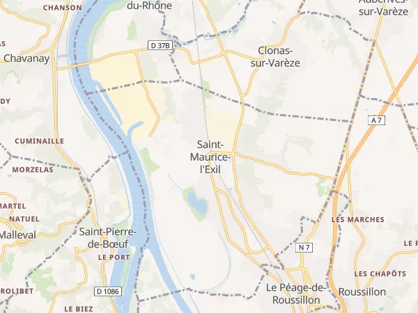 Plan de Saint-Maurice-l’Exil