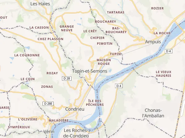 Plan de Tupin-et-Semons