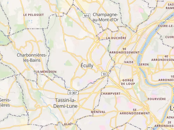 Plan de Écully