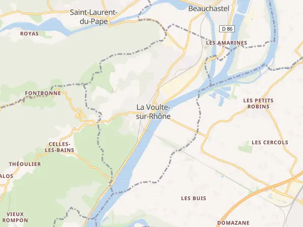 Plan de La Voulte-sur-Rhône