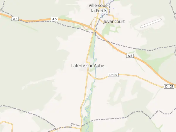 Plan de Laferté-sur-Aube
