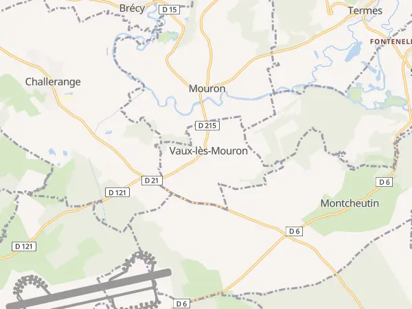 Plan de Vaux-lès-Mouron