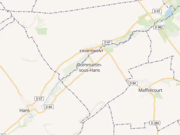 Plan de Dommartin-sous-Hans