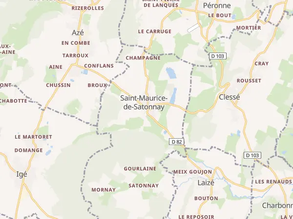 Plan de Saint-Maurice-de-Satonnay