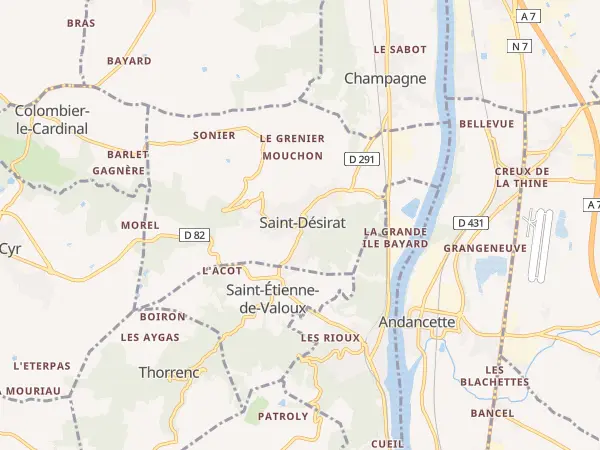 Plan de Saint-Désirat