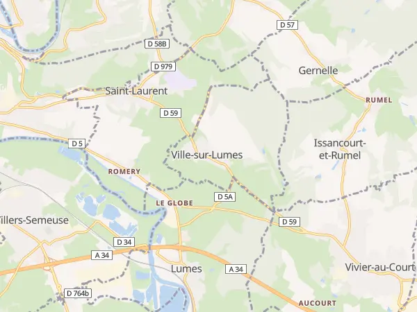 Plan de Ville-sur-Lumes