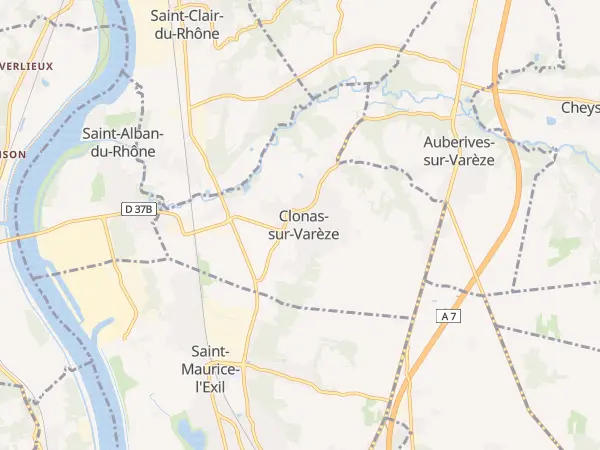 Plan de Clonas-sur-Varèze