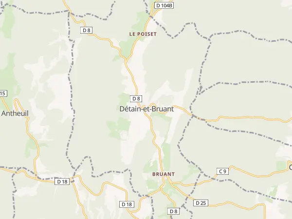 Plan de Détain-et-Bruant